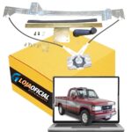 Máquina do Vidro GM D-20 D-40 D-11000 D-12000 - Suporte + Manivela