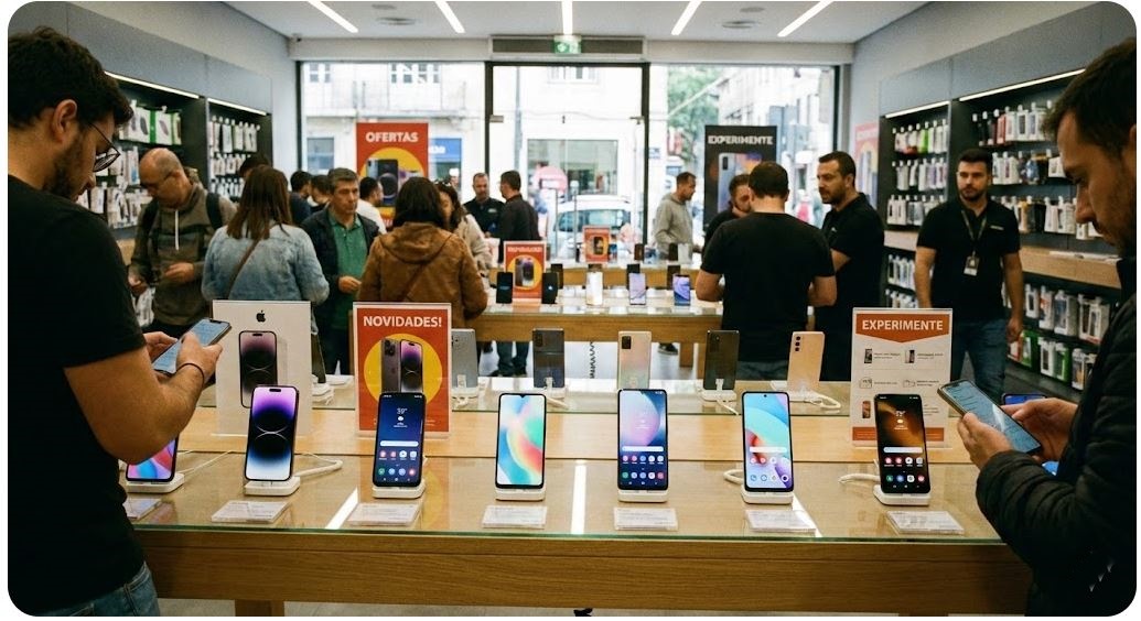 Os 10 Celulares Mais Vendidos Potência, Câmeras e IA Dominam o Mercado.