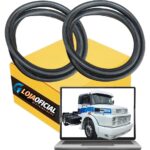 Par Borracha Vidro Lateral Cama MB 1519 1524 1933 1934