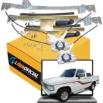 Par Máquina Vidro GM D-20 D-40 D-12000 D-11000 - Suporte + Manivela