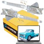 Par Máquina do Vidro Porta Caminhão D-60 D-70