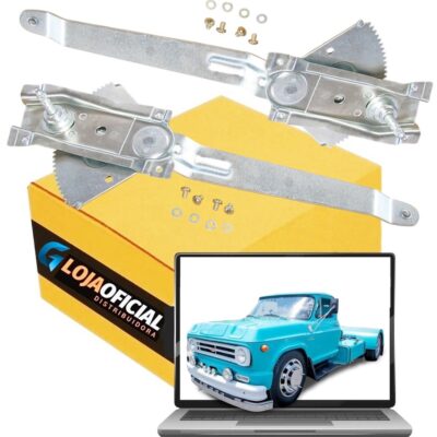 Par Máquina do Vidro Porta Caminhão D-60 D-70