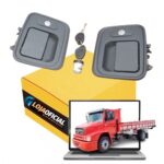 Par de Maçaneta com Cilindro Ignição MB 1620 1634 1938 Atron